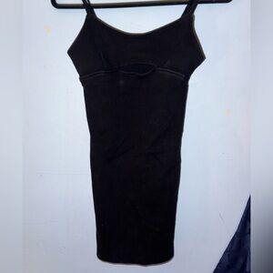 Steve Madden Black Spaghetti Strap Bodycon Mini Dress